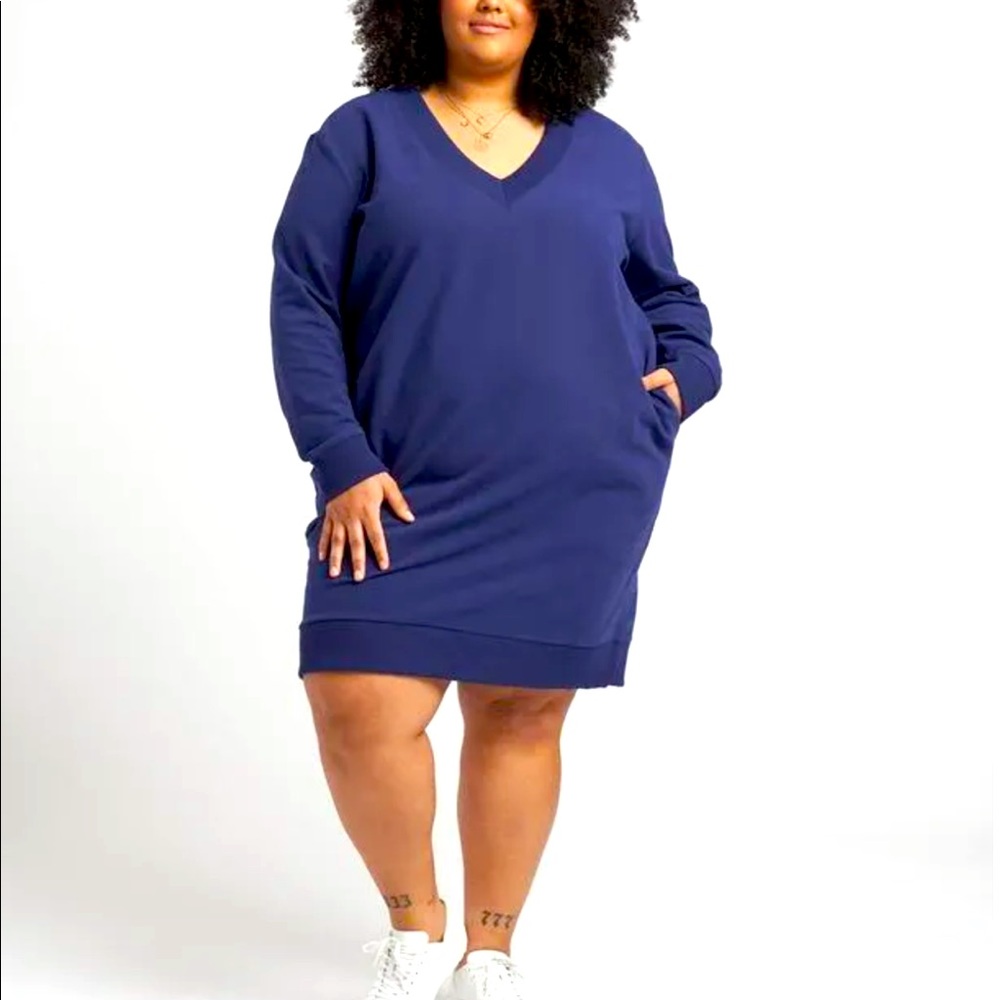 Universal Standard Valerie V Neck Sweater Dress